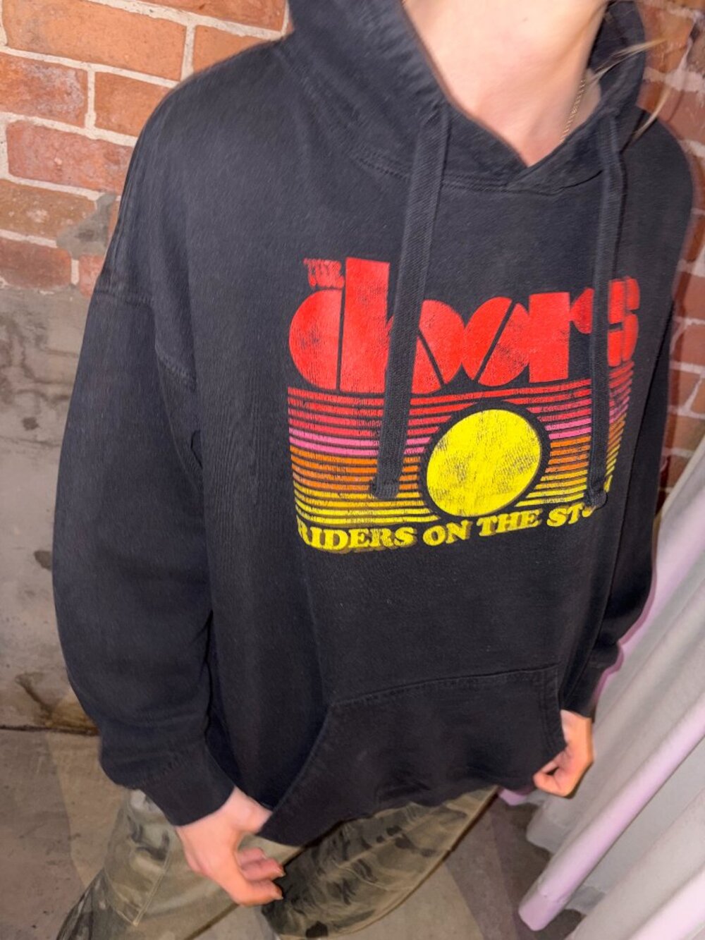 Vintage The Doors Riders on the Storm Graphic Hoodie